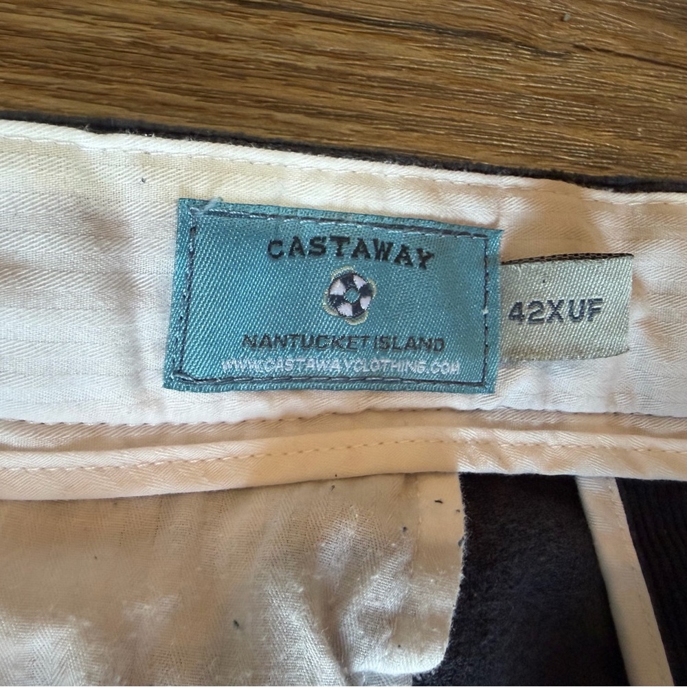 Castaway Nantucket Island Harbor Preppy Coastal pants, red lobster embroidery - Picture 8 of 12
